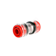 Red transparent plastic fr resistant straight cable connector